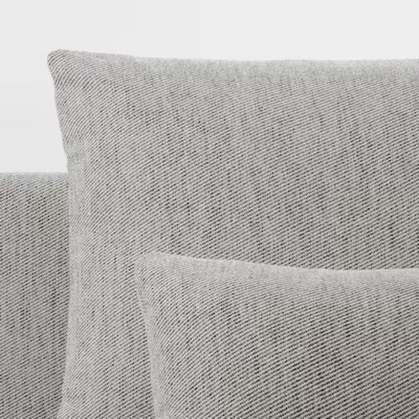 Classic Solid Sheesham Wood and Fabric L Shaped Sofa