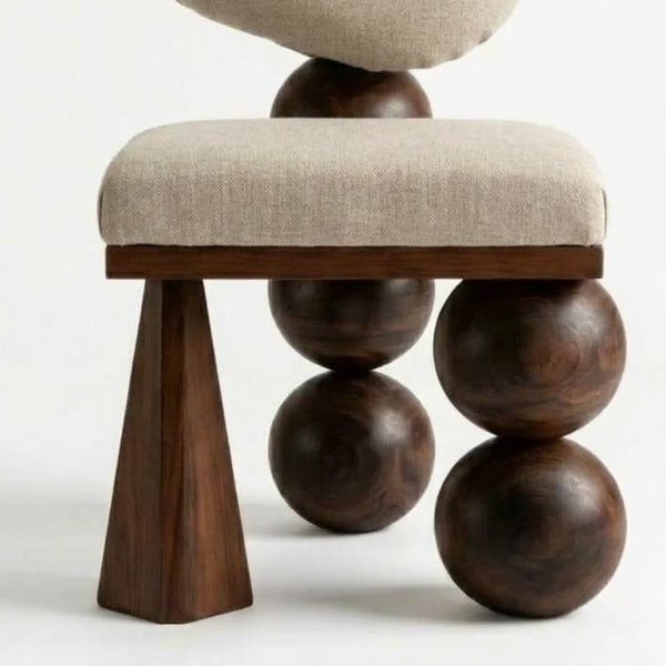 Aberdeen Solid Wood and Fabric Lounge Chair