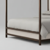 Abilene Sheesham Wood Upholstered Poster Bed