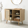 Achrol Rattan Wood Cabinet