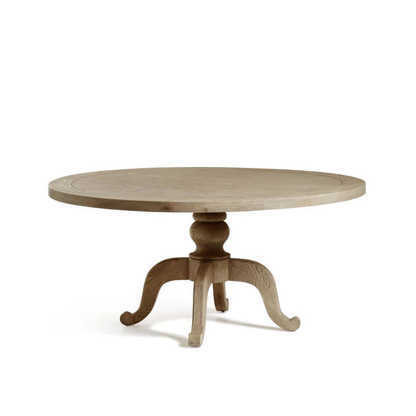 Adele Solid Wood 6 Seater Round Dining Table