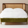 Akron Rattan Solid Wood Bed-All Sizes