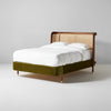 Akron Rattan Solid Wood Bed-All Sizes