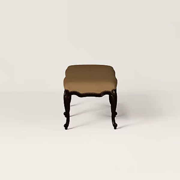 Akureyri Solid Wood Upholstered Bench