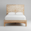 Alessia Carved Solid Wood Moroccan Inspired Bed- All Sizes