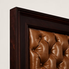 Alesund Solid Wood Leather Bed - All Sizes