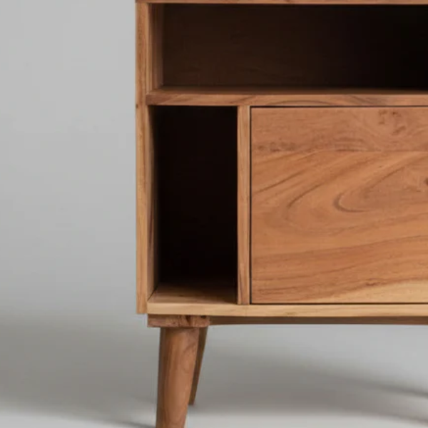 Alexandria Solid Wood Bedside Table