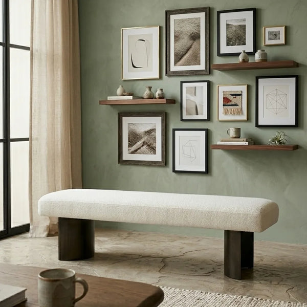 Alibi Linen Upholstered Bench
