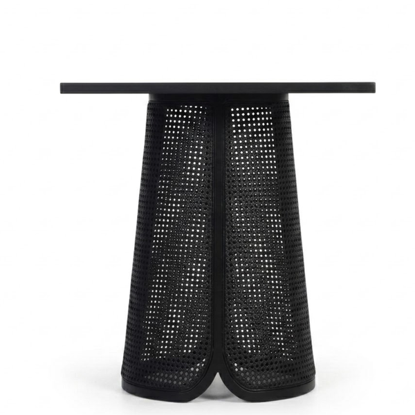 Alicante Acacia Wood Rattan Square Dining Table