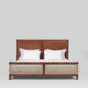 Amarillo Rattan Solid Wood Bed - All Sizes