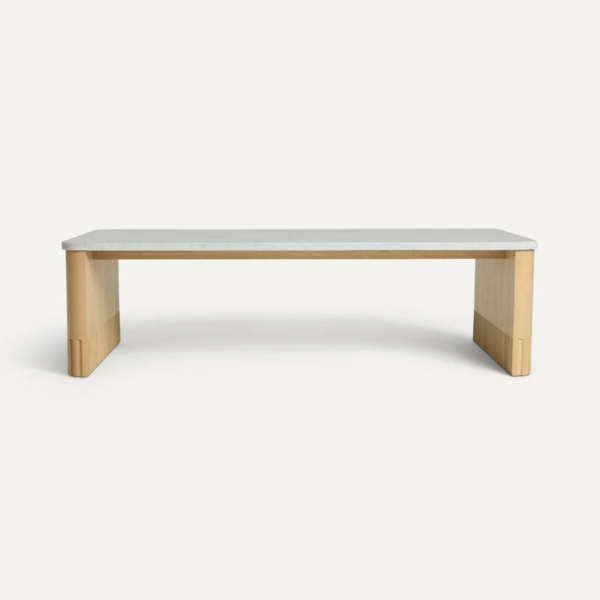 Ambato Solid Wood Fluted Coffee Table