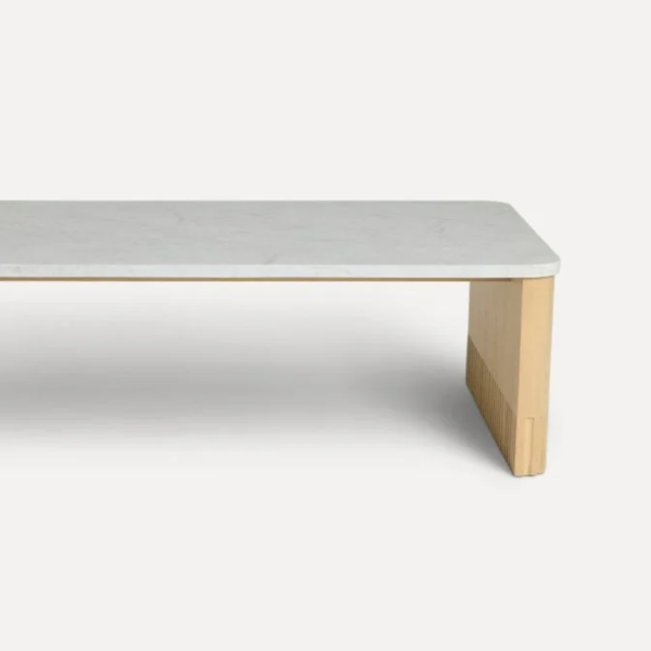 Ambato Solid Wood Fluted Coffee Table