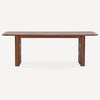 Ambre Acacia Wood Dining Table, detail view