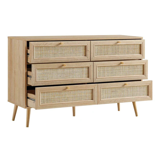 Amsterdam Rattan Chest Of 6 Drawers