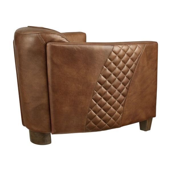 Anchorage Tufted Genuine Leather Sofa