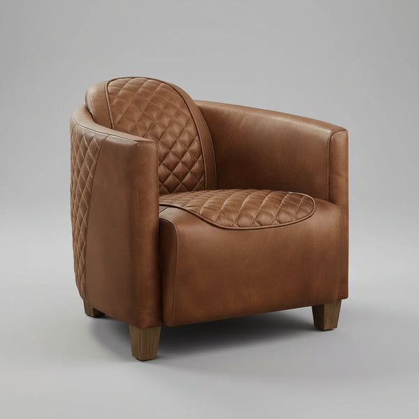 Anchorage Tufted Genuine Leather Sofa