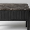 Ancient Oak Wood Marble Console Table
