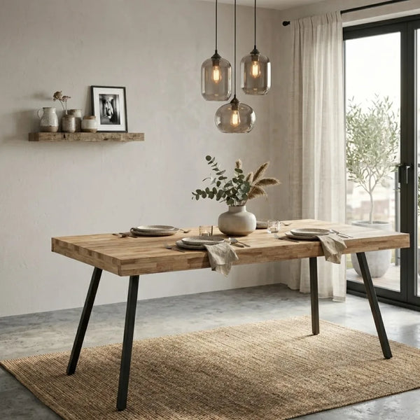 Antalya Modern Recycled 6 Seater Dining Table