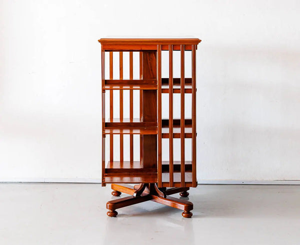Traditional & Luxurious Teakwood Revolving Book shelf