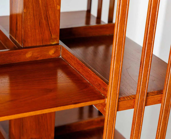 Traditional & Luxurious Teakwood Revolving Book shelf
