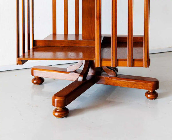 Traditional & Luxurious Teakwood Revolving Book shelf