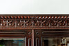 Traditional & Classic Carved Rosewood Glass Front Cabinet