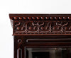 Traditional & Classic Carved Rosewood Glass Front Cabinet