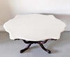 Classic Rosewood Oval Centre Table With Marble Top