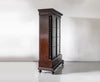 Traditional & Classic Carved Teakwood Glass Front Cabinet With Pillars