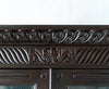 Traditional & Classic Carved Teakwood Glass Front Cabinet With Pillars