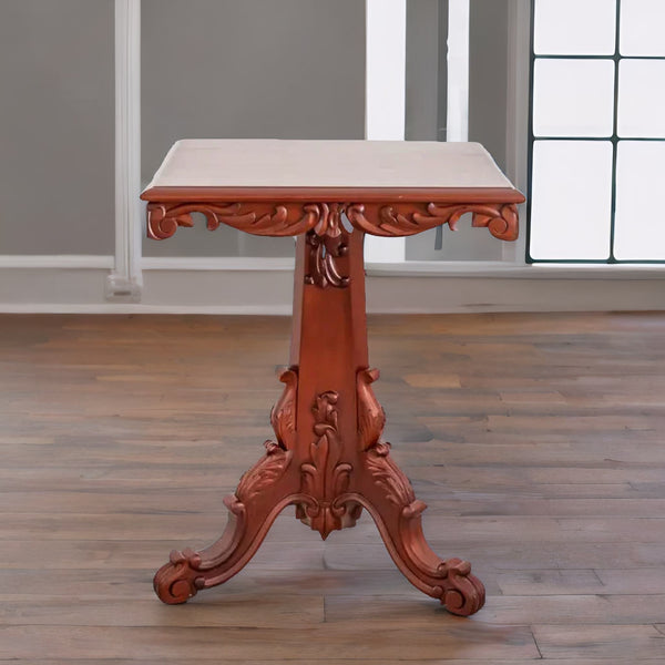 Traditional & Luxurious Teakwood Side Table