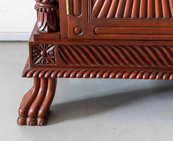 Traditional & Luxurious Carved Teakwood Sideboard