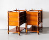 Traditional Pair of Luxurious Teakwood Bed Side Tables With 3 Drawer