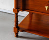 Traditional Pair of Luxurious Teakwood Bed Side Tables With 3 Drawer