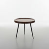 Aras Wooden And Steel Base Side Table