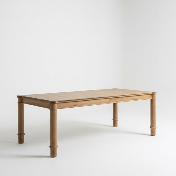 Arequipa Oak Wood Dining Table Set - 4 Seater, 6 Seater, 8 Seater - All Sizes