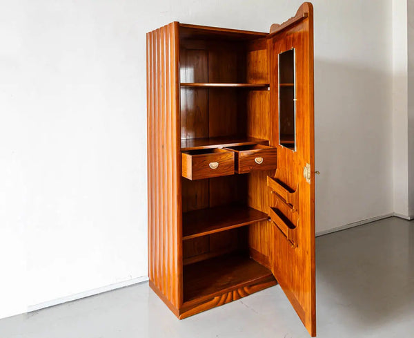 Traditional & Luxurious Teakwood Carved Cupboard