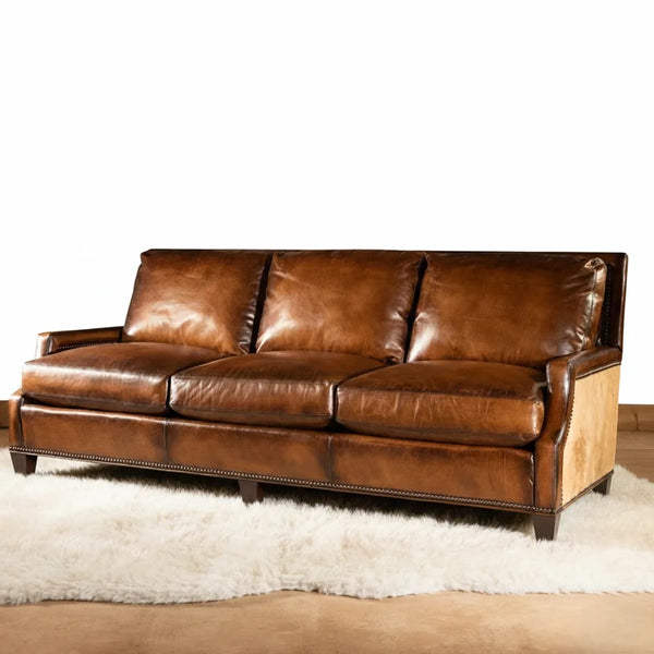 Athens Leather Sofa