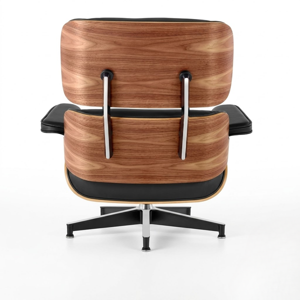 Austin Leatherette Lounge Chair With Foot Rest