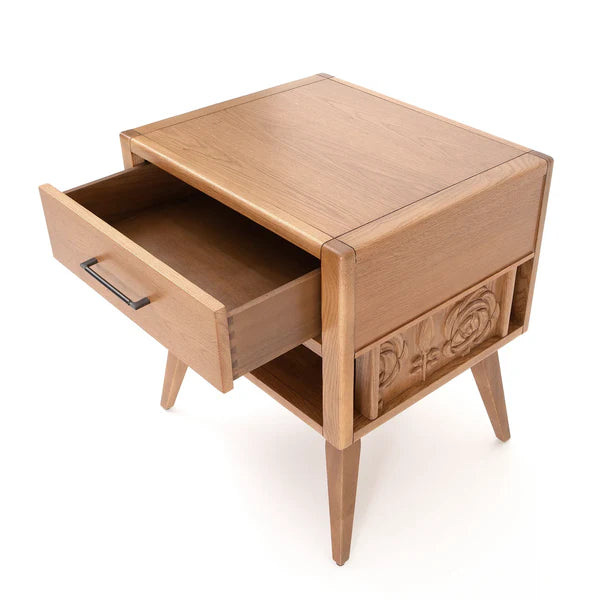 Azalea Solid Oak wood Nightstand