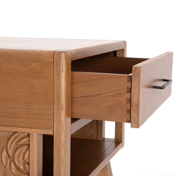 Azalea Solid Oak wood Nightstand