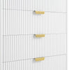 Modern Solid Wood Chest of 5 Drawer - White Finish