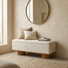 Bariloche Boucle Storage Upholstered Bench