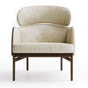 Barker Modern Armchair With Armrest And Headrest