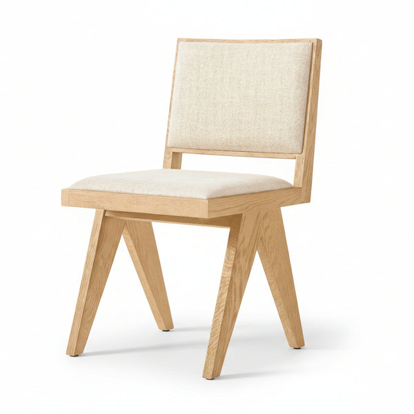 Bega Solid Wood Fabric Dining Chair