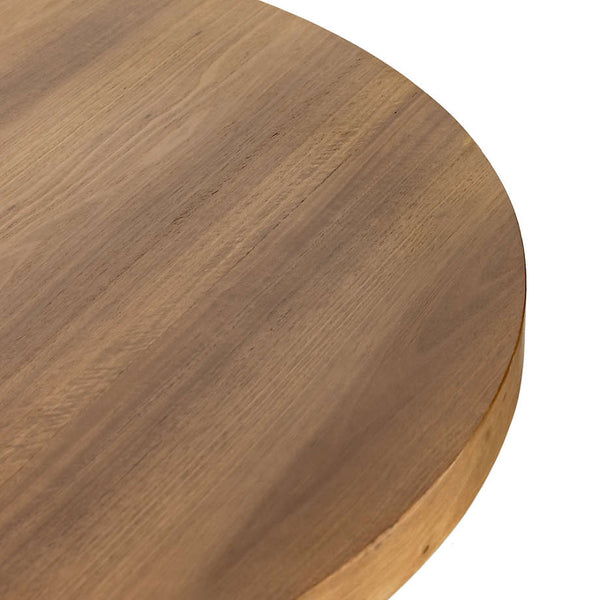 Classic Wooden Round Dining Table - Natural Finish