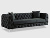 Chesterfield Classy Three Seater Sofa Black