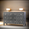 Bone Inlay Sideboard in Black & White