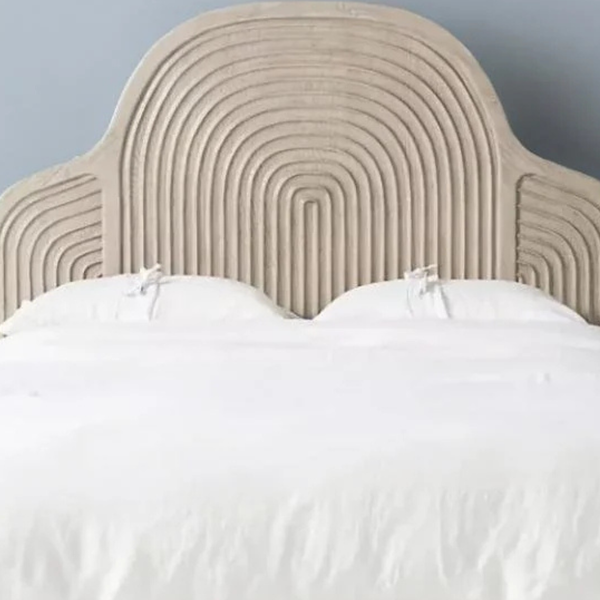 Bohemian Solid Wood Carved Bed – All Sizes