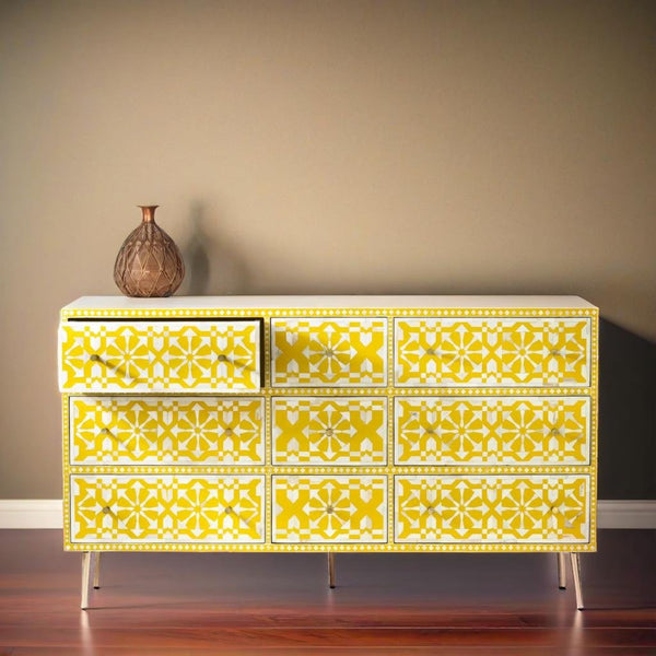 Bone Inlay Chest Of Drawers